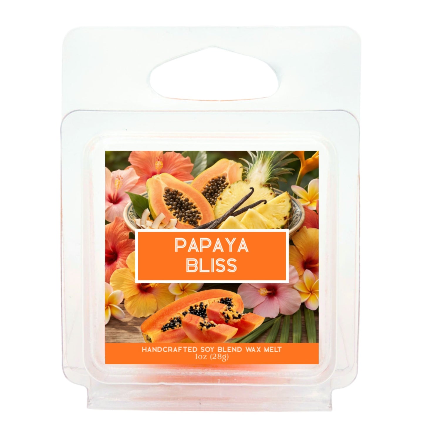 Papaya Bliss Wax Melt Sample